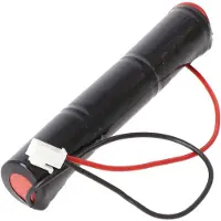 AccuCell NiCd 3.6V 1800mAh L1x3 Sub-C - Noodverlichting Accu - 200mm kabel en stekker aan beide zijden vervangt Saft 784511