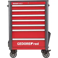 Gedore 3301690 Werkplaatswagen ABS kunststof, Plaatstaal Kleur (specifiek): Rood