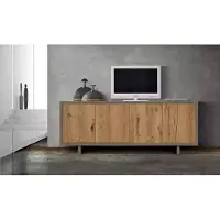 AEA Bruin luxe dressoir, houten designmeubel, commode, woonkamer, stijlvol