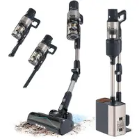 Cecotec Stick Vacuum Cleaner - Conga Rockstar 5500 Hurricane Station Flex - 30,000 Pa - 90 min - Black / Grey
