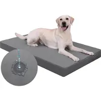 OCreon Orthopedisch hondenbed voor grote honden - waterdicht kunstleer - omkeerbaar - 8 cm dik schuim
