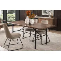 AEA Esszimmertisch Esstisch Tisch Essecke Esszimmer 205 cm Holz Braun