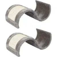 OEM Sisal opbergmand in grijs, golfvormig, set van 2