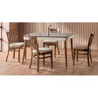 AEA Esszimmer Set Modern Stuhl Set 4x Stühle Essgruppe Garnitur Lehnstühle Luxus