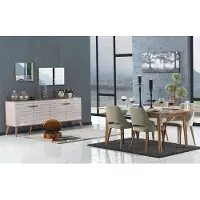 AEA Esszimmer Tischgruppe Essgruppe Tisch Esstisch Essgruppe Tisch 4Stühle 5tlg