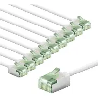 Goobay CAT 8.1 netwerkkabel, set van 10 stuks / patchkabel, afgeschermd, superflexibel, UTP
