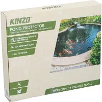 Kinzo Vijverbescherming - Vijverafdeknet met 20 Drijvende Zeshoekige Ringen - Reigerverjager voor Tuinvijver - Vijvernet tegen Bladeren en Dieren