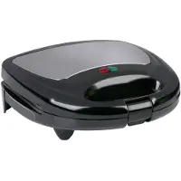 All Ride - Sandwichmaker 12v 120w 2 stuks. - Autotoebehoren - Metaal (Mt) - zwart