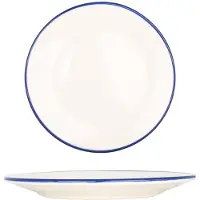 Bonna Dessertbord - Linea Blue - Porselein - 21 cm - set van 6