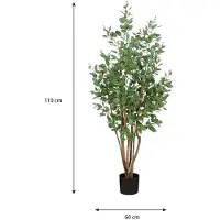 Mica Decorations Populier Kunstplant - H110 x Ø60 cm - Groen