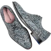 Floris van Bommel Heren Nette Schoenen Sfm-30201 De Netter - Blauw - Maat 44⅔
