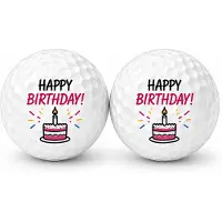 Wilson Golfballen Verjaardag Taart - Verjaardag Golf Cadeau - Golf Accessoires - Golfbal - 2 stuks