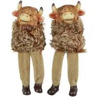 Countryfield Beeld Schotse hooglander bruin H24cm bruin Polystone Decoratief