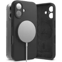 Ringke Silicone MagSafe iPhone 16 Hoesje Zwart