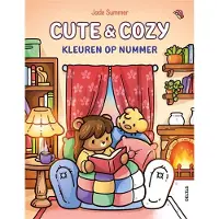 Deltas Kleurboek - Cute &amp; Cozy - kleuren op nummer