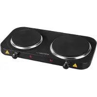 Esperanza EKH014K - Vrijstaande Elektrische Kookplaat - 2-pits - Zwart