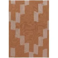 Ferm Living Theedoek Ikat Terracotta/Mist Blue - 70 x 50 cm