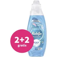 Robijn 2+2 gratis: Advanced Quickwash Vloeibaar Wasmiddel Puur & Zacht 22 Wasbeurten 837 ml