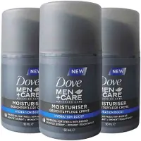 Dove 3x Men+ Care Advanced Day Cream Moisturiser Hydration Boost 50 ml