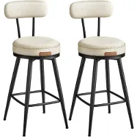 Vasagle Barkrukken, set van 2, kunstleer, 91 cm hoog, eenvoudig op te bouwen