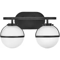 HINKLEY LED Badkamerarmatuur Hollis | 2X E14 Max 40W | IP44 | Black