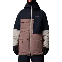Columbia - Ski jassen - Coreshot Jacket Iron Black Flint Grey voor Unisex van Gerecycled Polyester - Maat L - Bruin