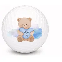 Wilson Golfballen It's a Boy Teddybeer - Geboorte Golf Cadeau - 3 stuks -