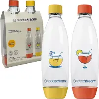 SodaStream Flessen voor Fuse, 1 liter, geel/oranje