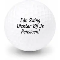 Wilson Golfballen Pensioen - Afscheid Golf Cadeau - 2 stuks - - Golfbal met Opdruk