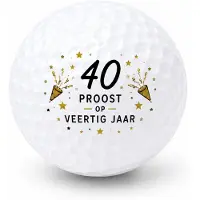 Wilson Golfballen 40 Jaar - Verjaardag Golf Cadeau - 2 stuks - - Golfbal met Opdruk