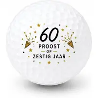 Wilson Golfballen 60 Jaar - Verjaardag Golf Cadeau - 15 stuks - Golfbal met Opdruk