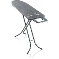 Leifheit Strijkplank Classic M Black - Compact Strijkoppervlak - In Hoogte Verstelbaar - Zwart - 120x38cm