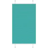 vidaXL Plissé rolgordijn 75x150 cm stofbreedte 74,4 cm petrol groen