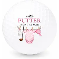 Wilson Golfballen Baby Girl - Geboorte Golf Cadeau - 2 stuks - - Bedrukte Golfballen