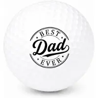 Wilson Golfballen Best Dad Ever - Vaderdag Golf Cadeau - 3 stuks - Bedrukte Golfballen