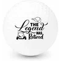 Wilson Golfballen Legend Retired - Pensioen Golf Cadeau - 15 stuks - Bedrukte Golfballen
