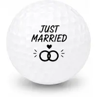 Wilson Golfballen Just Married - Huwelijk Golf Cadeau - 15 stuks - Golfbal met Opdruk