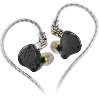 OEM Oordopjes, hybride drivertechnologie, afneembaar kabel, zwart, zonder microfoon