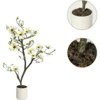 OEM Kunstmagnoliaboom, verstelbare takken, onderhoudsvrij, 48 inch