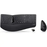 Perixx Klaviatura Muisset Periduo-605 Ergonomisch Draadloos Zwart