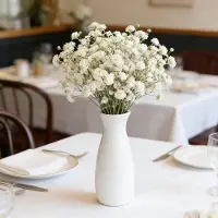 LONGZIMING - 50 Stuks Gedroogde Gipskruid Bloemen - Gedroogde Bloemen voor Knutselen - Kleine Droogbloemen voor DIY Fotolijst, Boekenlegger en Wenskaarten