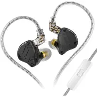 OEM Oordopjes, hybride drivertechnologie, afneembaar kabel, zwart met microfoon