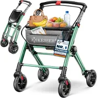 Kesser Rollator voor binnen Aluminium lichtgewicht en opvouwbaar