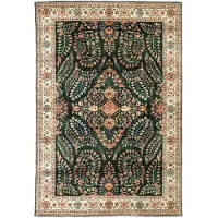 FRAAI Vintage buitenkleed - Santo Flora Donkergroen - 160x230cm