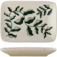 Bloomingville Fauni dessertbord Groen, 15x11,5 cm