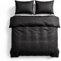 Sleeptime dekbedovertrek Dallas zwart - Microvezel - 200x220