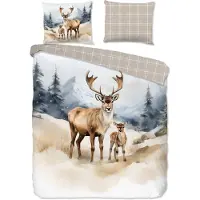 Good Morning dekbedovertrek Mark - Flanel - 240x220