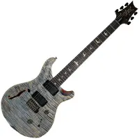 Paul Reed Smith PRS Custom 24 Semi Hollow Korean Awabi Birds Faded Indigo #0427425