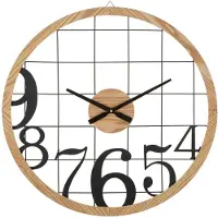 Mauro Ferretti Wekker met cijfers voor aan de muur, diameter 60 cm, dikte 2,5 cm