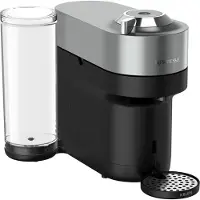 Krups Vertuo Pop XN930T.23AT, koffiezetapparaat met capsules, 1,1 liter, koffie capsules, grijs